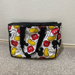 Disney Mickey tote shoulder zip picnic everyday bag